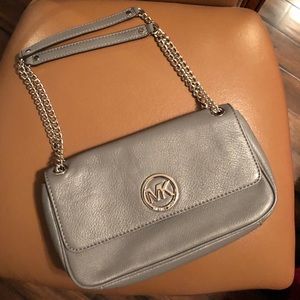 Michael Kors Grey Leather shoulder bag